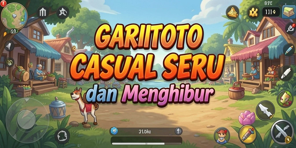 Tampilan gameplay GARITOTO yang ceria dan menyenangkan.