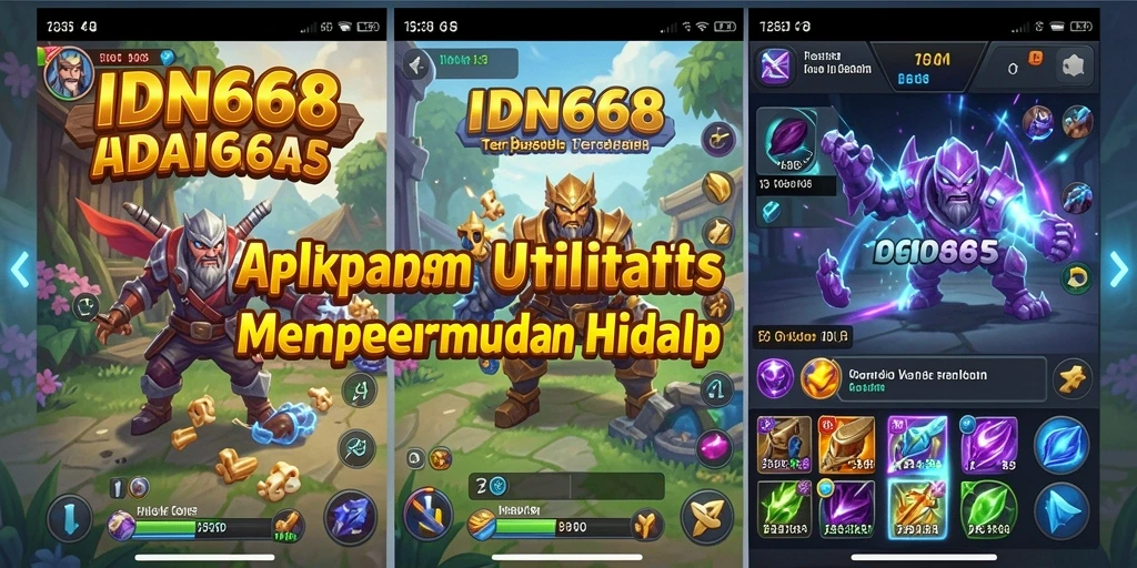 Screenshot utama IDN668 menunjukkan antarmuka yang simpel dan fungsional.