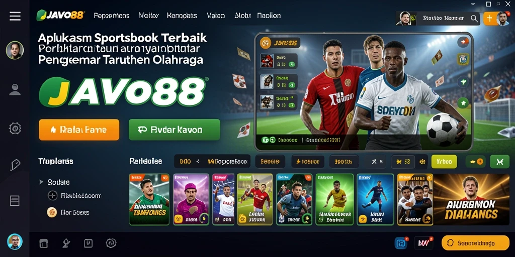 Tampilan menarik dari gameplay Sportsbook JAVO88 yang mendebarkan.