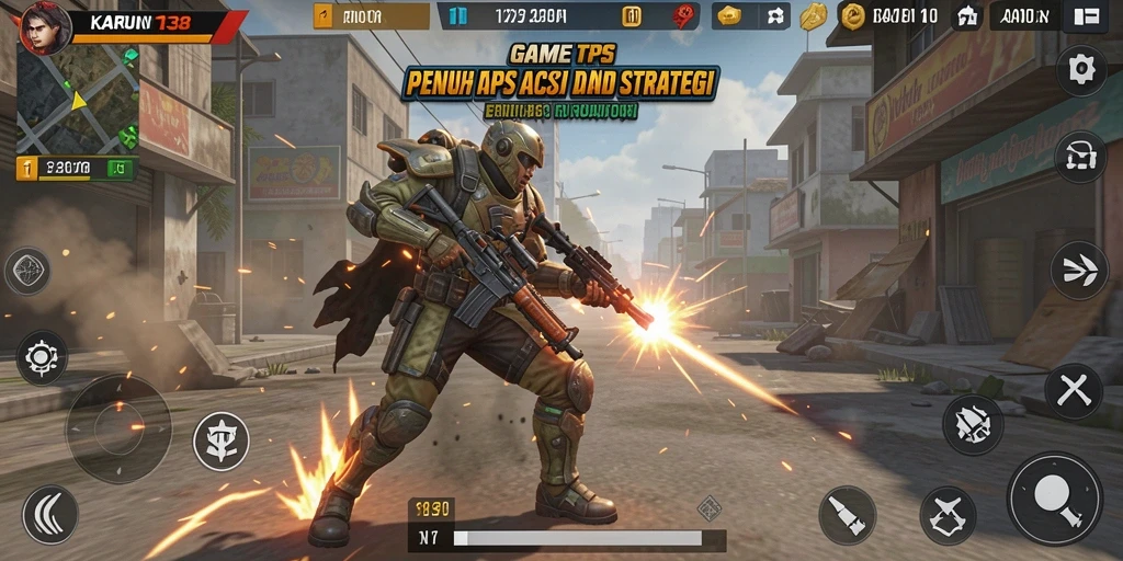 Gameplay seru dari KARUN138 menampilkan aksi dan taktik dalam pertempuran TPS.