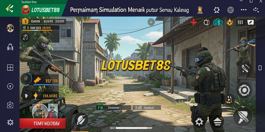 Screenshot gameplay LOTUSBET88 yang menampilkan interaksi pemain dalam dunia Simulation.