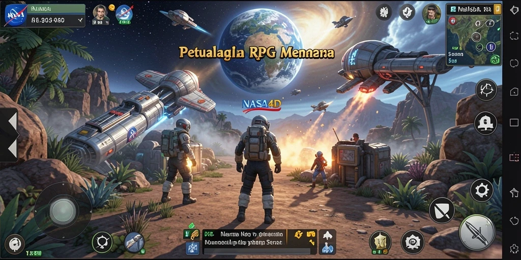 Gameplay RPG yang seru dan penuh petualangan di NASA4D.