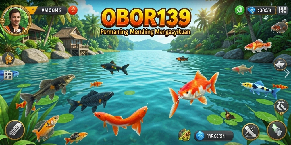 Screenshot gameplay OBOR138 menampilkan aksi memancing yang seru dan mengasyikkan.