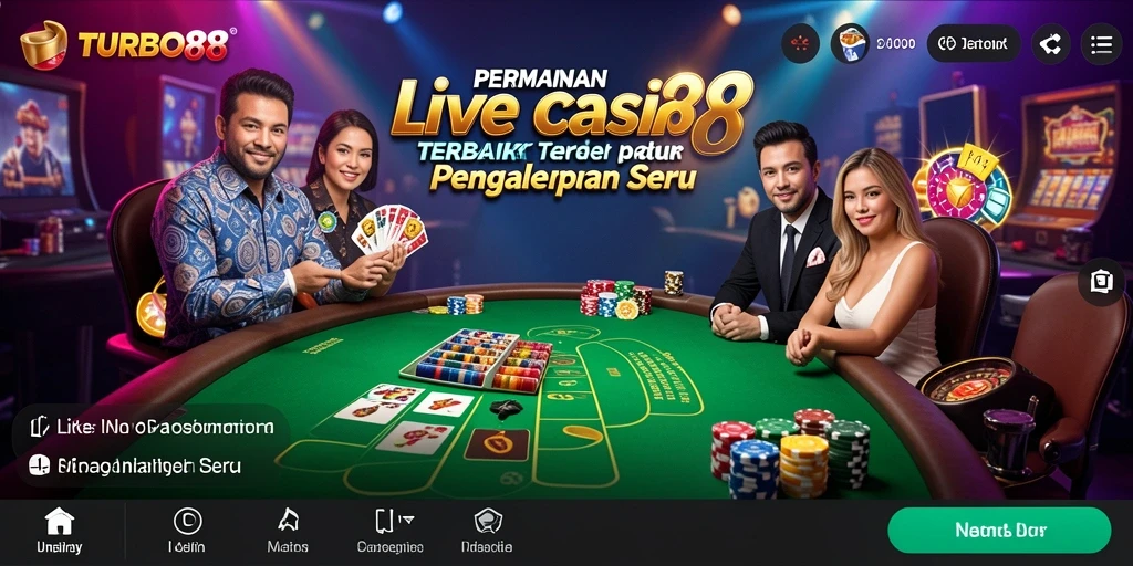 Gameplay seru Live Casino di TURBO88 yang menyenangkan.